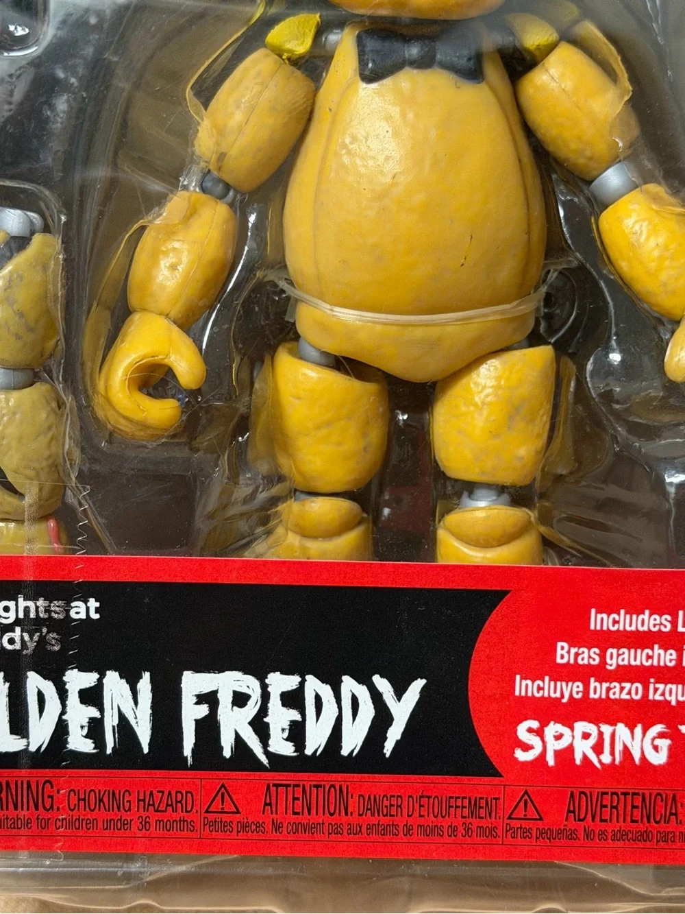 Freddy Golden Freddy Yellow and Black Collectible Figure